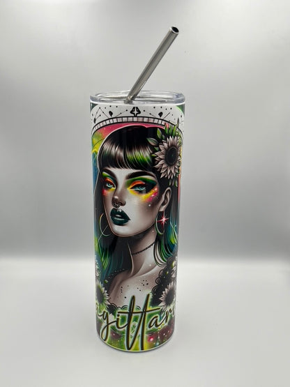 Cosmic Starsign Beauty: 550ml Stainless Steel Tumbler