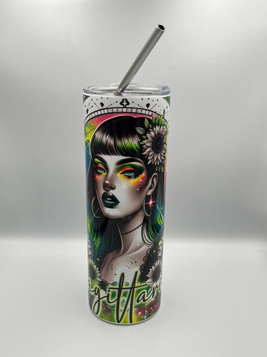 Cosmic Starsign Beauty: 550ml Stainless Steel Tumbler