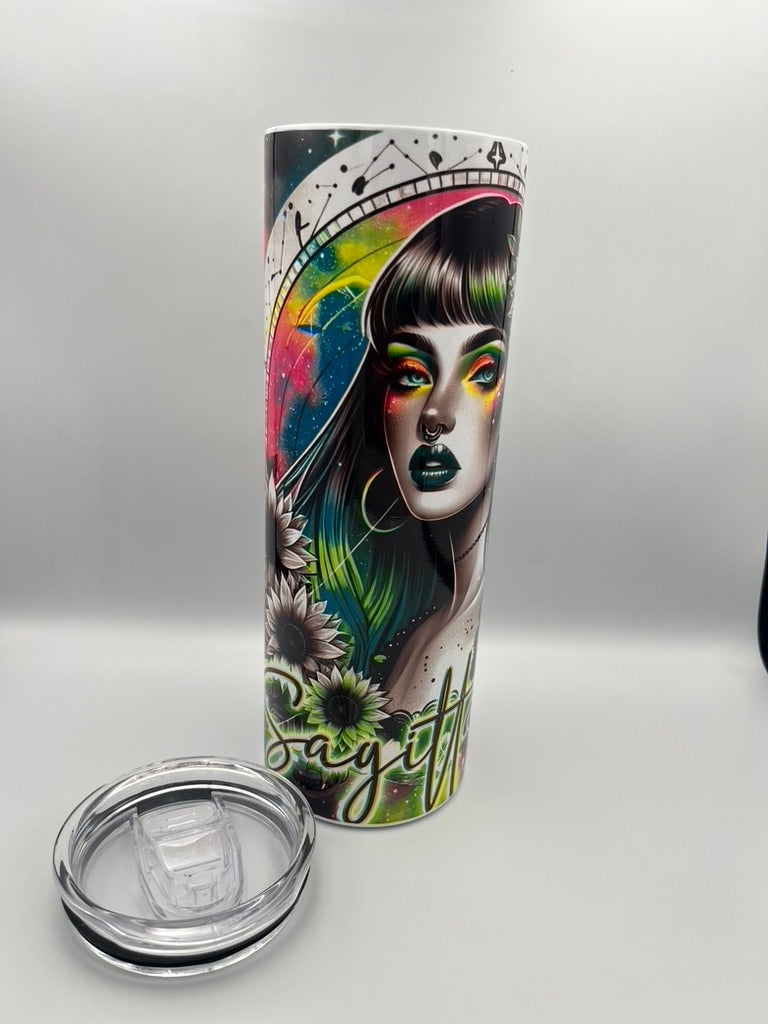 Cosmic Starsign Beauty: 550ml Stainless Steel Tumbler