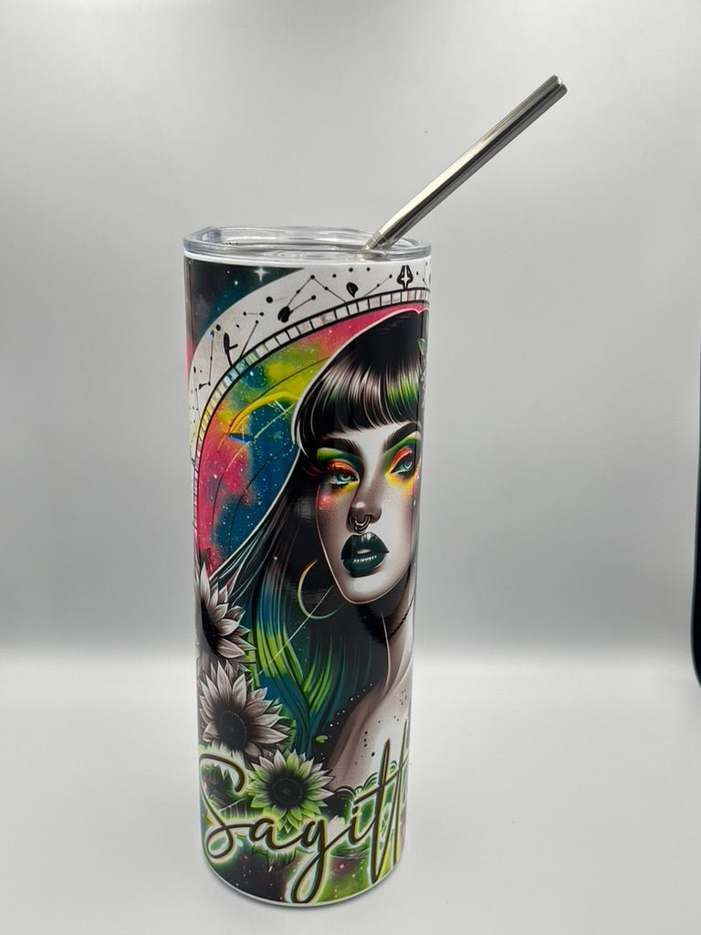 Cosmic Starsign Beauty: 550ml Stainless Steel Tumbler