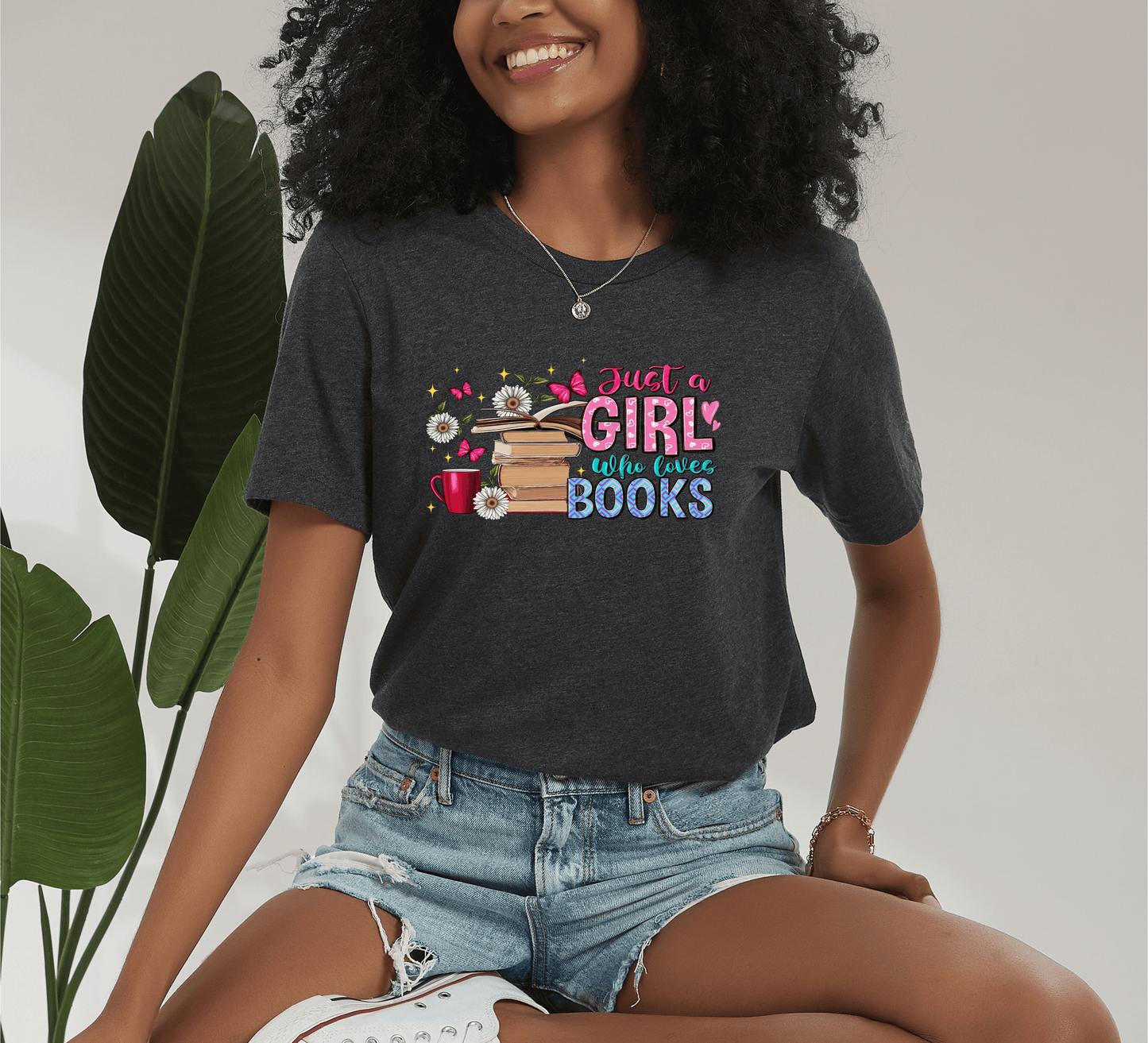Just a Girl Who Loves Books Eco Tee