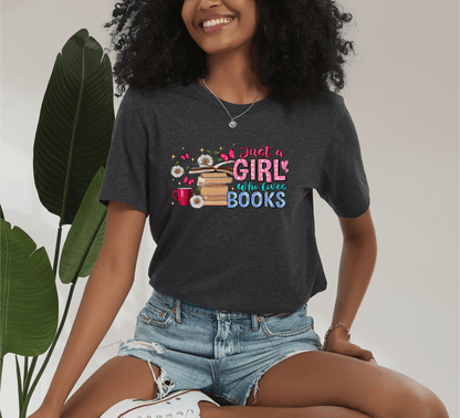 Just a Girl Who Loves Books Eco Tee