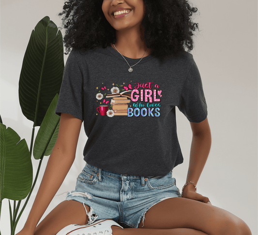 Just a Girl Who Loves Books Eco Tee