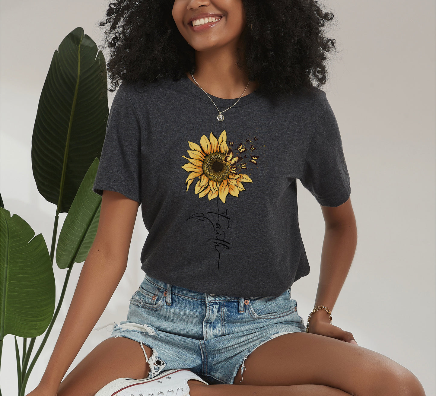 Sunflower & Butterflies Eco Tee