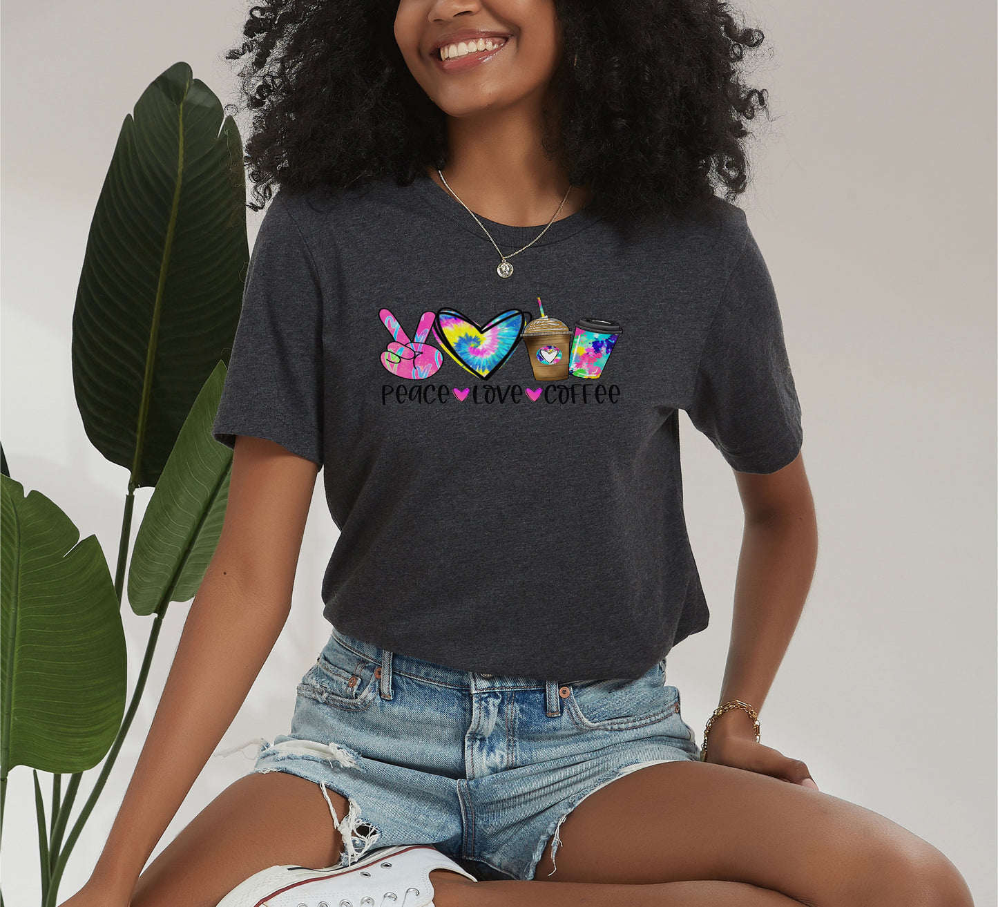 Peace, Love & Coffee Eco Tee