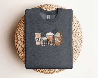 Iced Milky Coffee & Dog Mom Paw Prints Eco Tee
