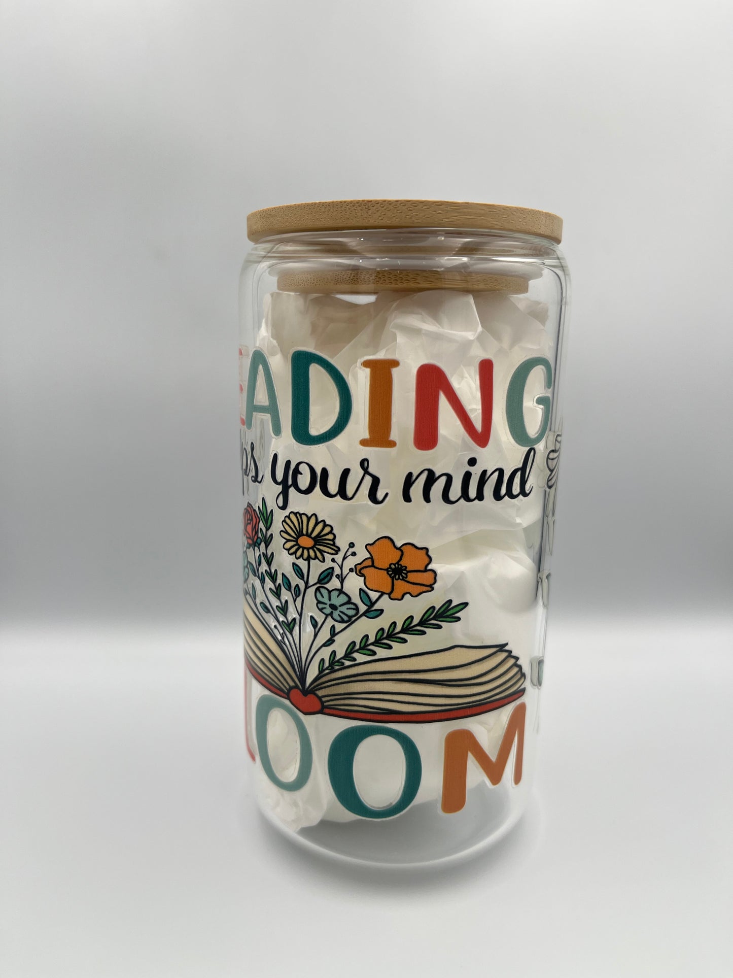 500ml Reading Helps your Mind Bloom