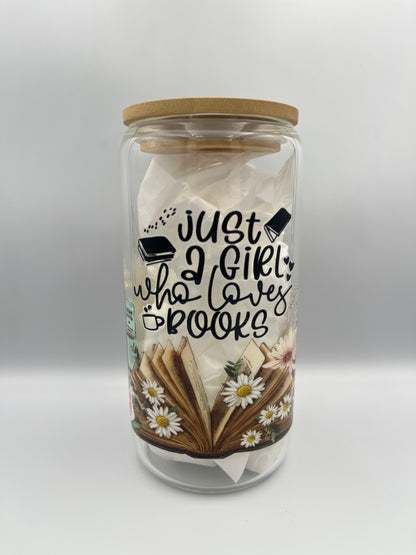 500ml Just A Girl Who Loves Books Tumbler