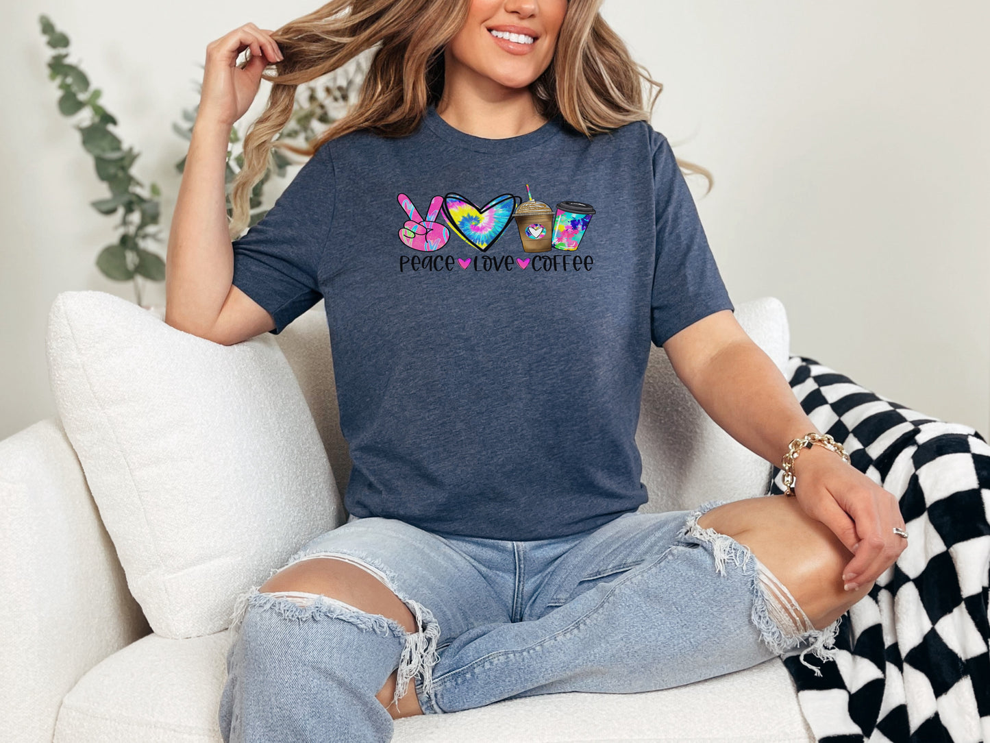 Peace, Love & Coffee Eco Tee