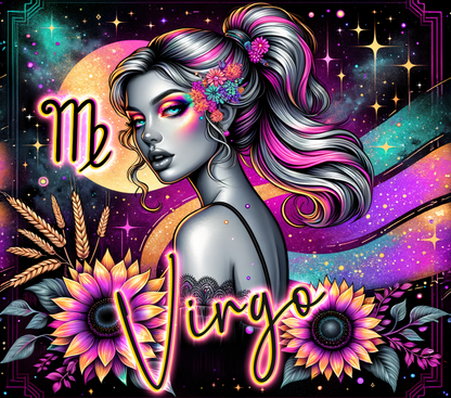Cosmic Starsign Beauty: 550ml Stainless Steel Tumbler