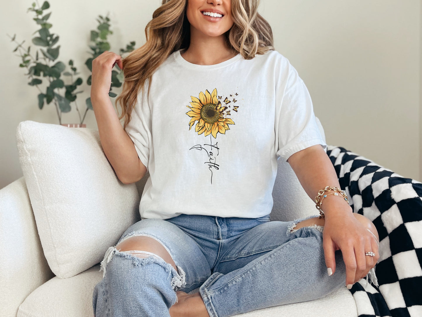 Sunflower & Butterflies Eco Tee