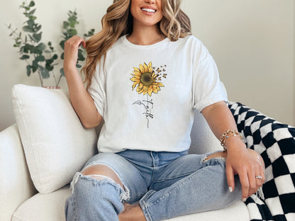 Sunflower & Butterflies Eco Tee