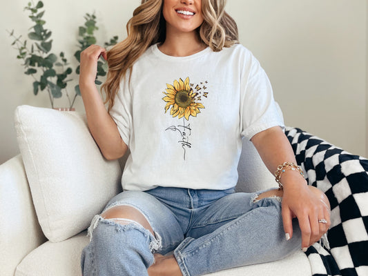 Sunflower & Butterflies Eco Tee