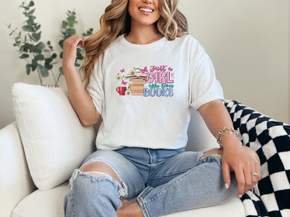 Just a Girl Who Loves Books Eco Tee
