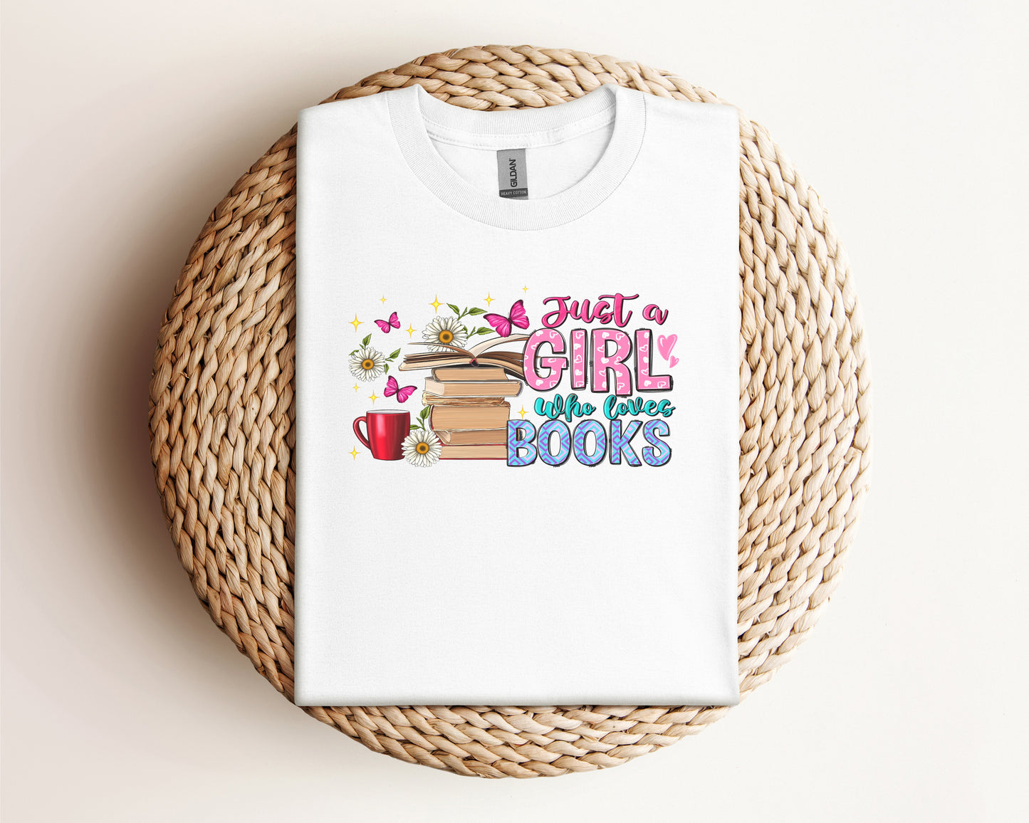 Just a Girl Who Loves Books Eco Tee