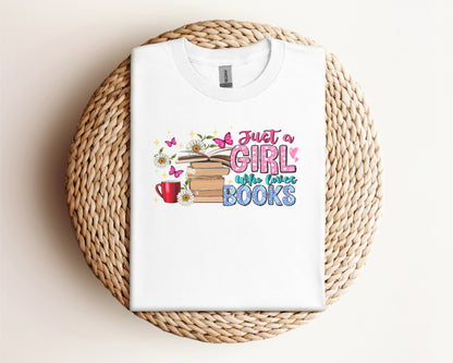 Just a Girl Who Loves Books Eco Tee